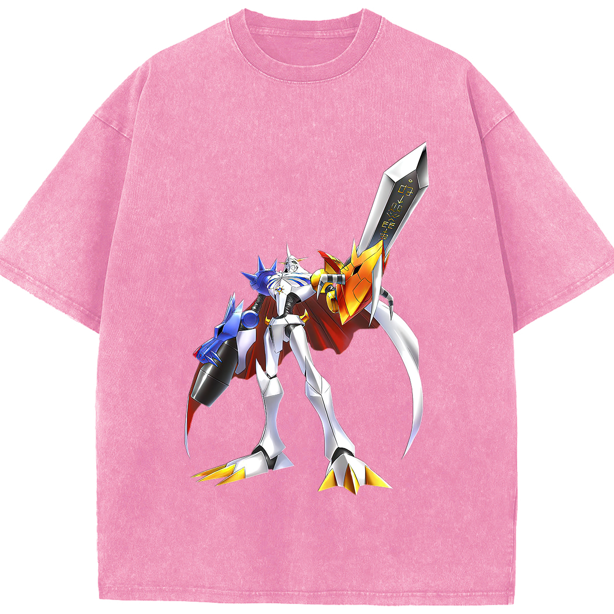 （画像用） Digimon デジタルモンスター/デジモン 綿100% ヴィンテージ風 半袖Tシャツ（フロントプリント）